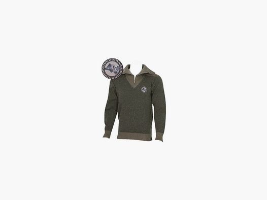 Pull col camionneur Bartavel P62 sangliers kaki taille L