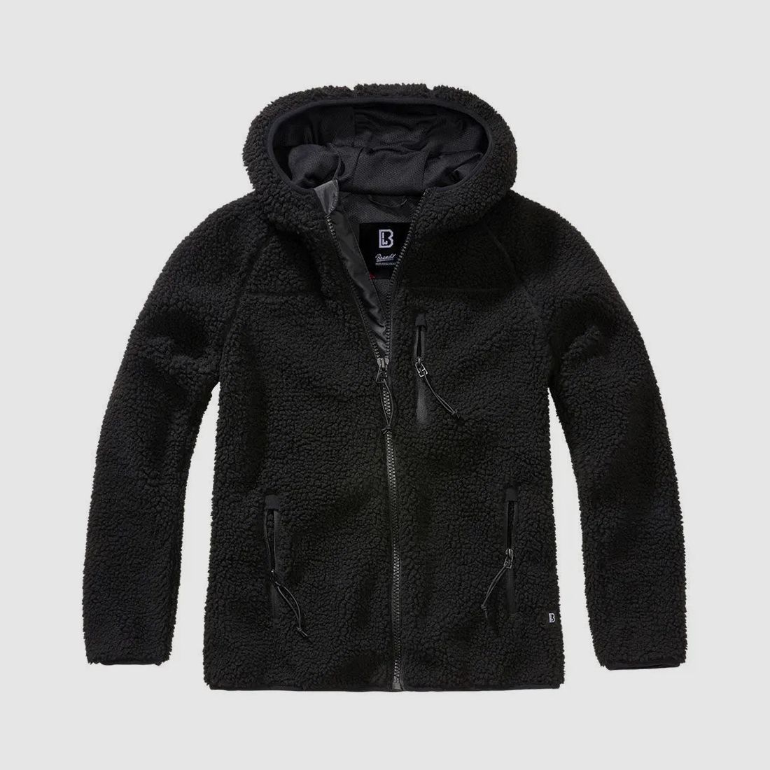 Brandit Brandit Jacke Teddyfleecejacket Hood schwarz Frauen