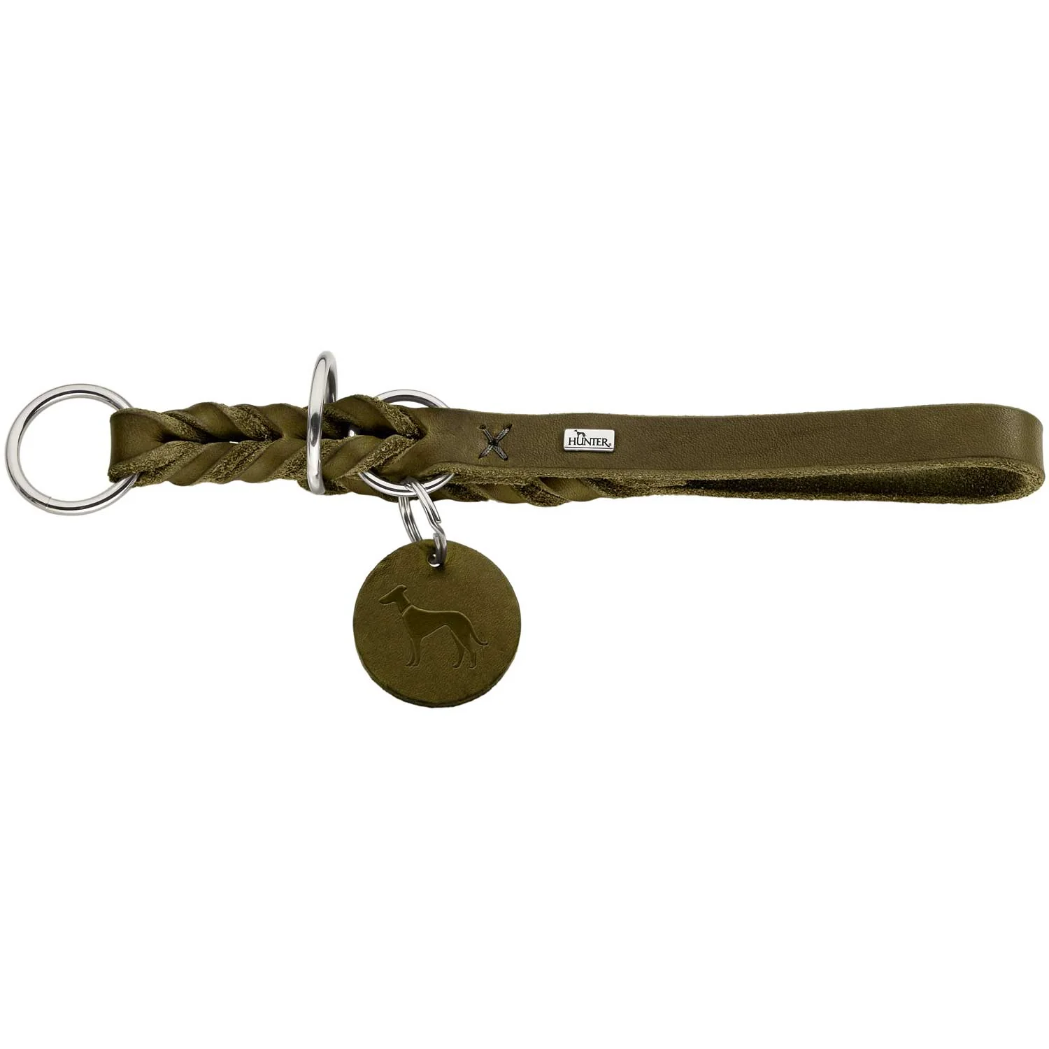 Hunter Collier de Dressage Solid Education en Olive, image 5 sur 6