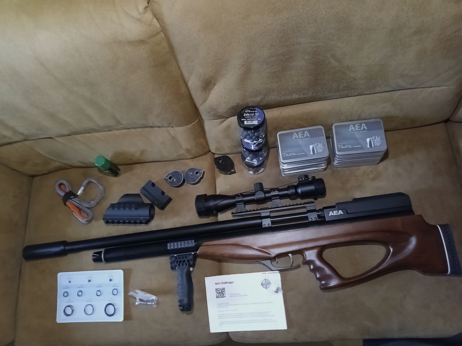 AEA Challenger Bullpup Kaliber 50. Ultimatives Set