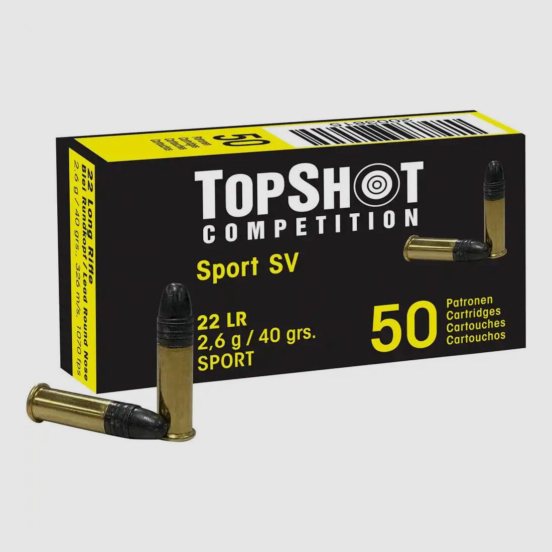 Topshot 40grs Black Edition SV 50STK .22lr