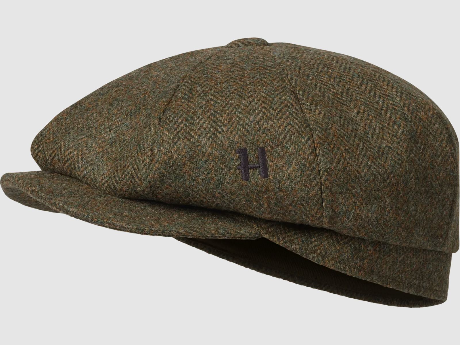 Härkila Kenmore Cl. Baker Boy Cap Herr Forest green/Herringbone 59