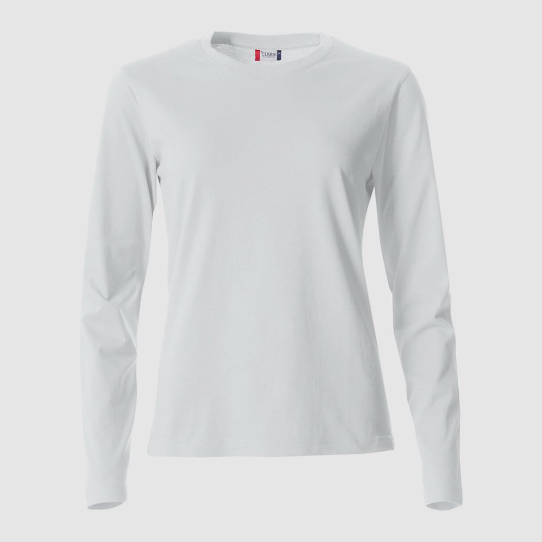 Clique Basic Langarmshirt Damen Weiß - L