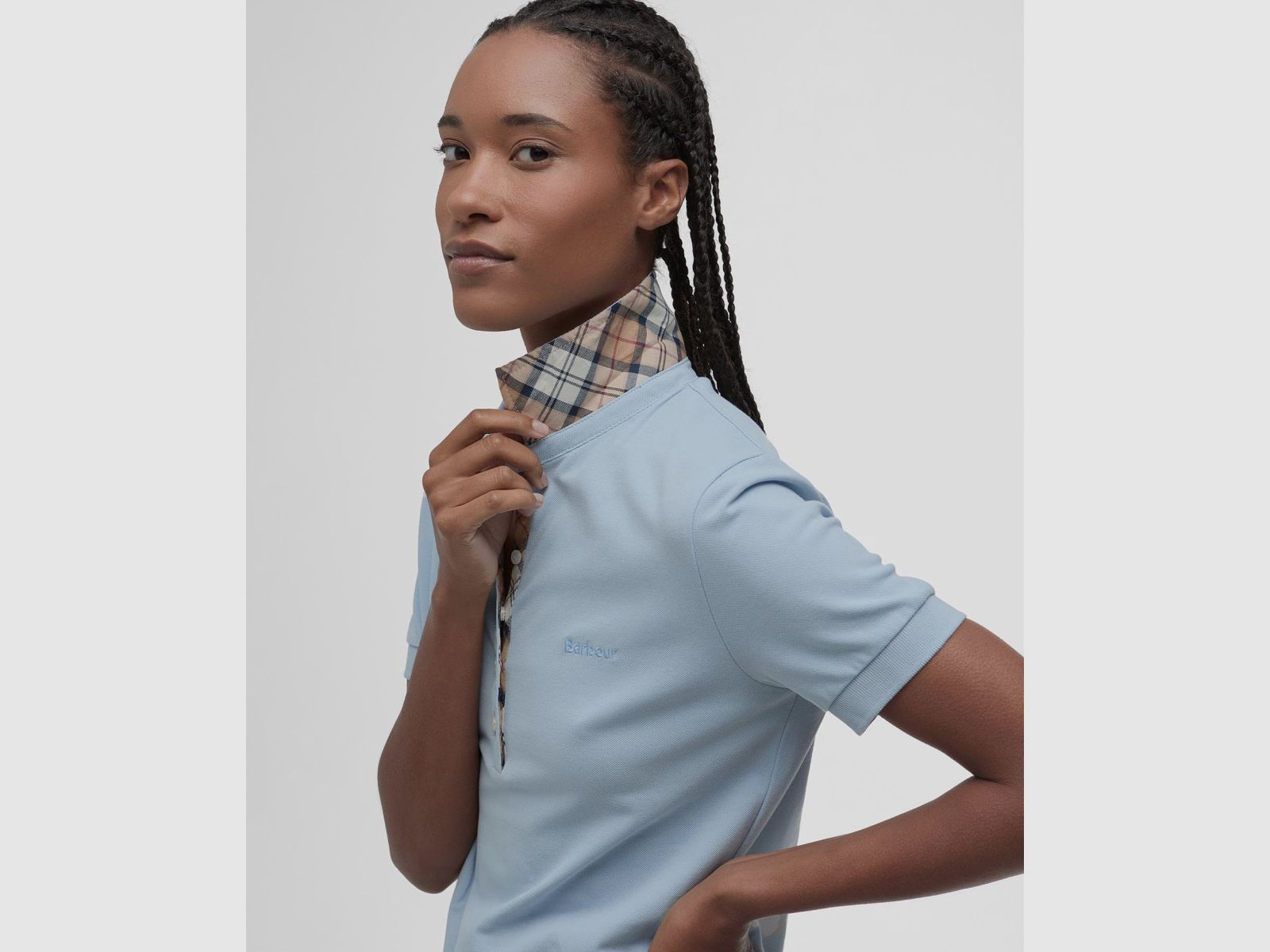 BARBOUR Portsdown Top Blue Idigo Tartan