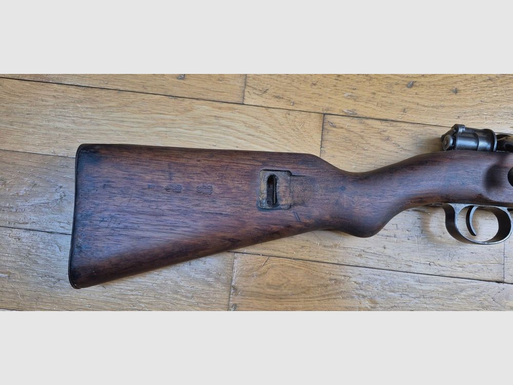 Piękna karabina Kar 98 « AZ » – Broń kawalerii i oddziałów szturmowych w 14-18 – Oryginalny kaliber 7,92×57 IS – Produkcja Erfurt 1917 – Bardzo ładne drewno – Dobre metalowe elementy – Piękny luf – BE+/TBE, zdjęcie 3 z 38