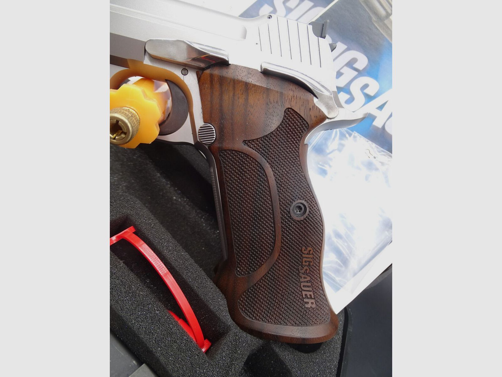 SIG Sauer P210 Super Target Silver 6" Made in Germany P210 Super Target Silver