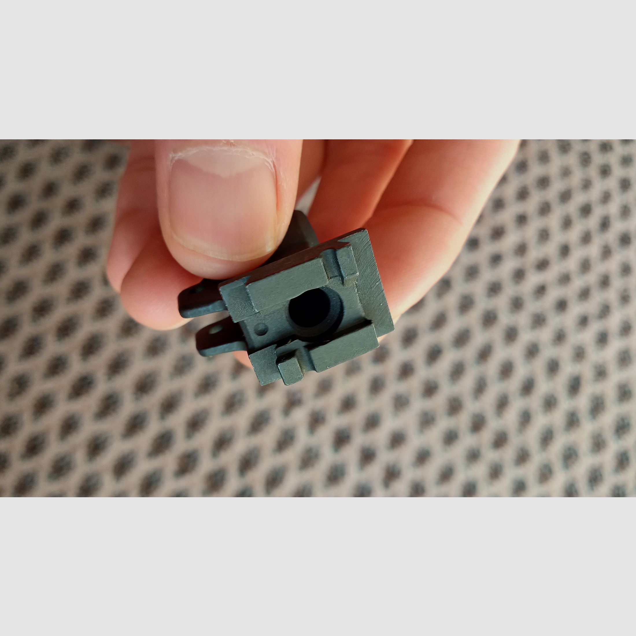 Unassembled AK combo corn holder / gas block -> Perfect for Zastava Iraqi Tabuk build (Galil RK62 Vektor R4 and clones)