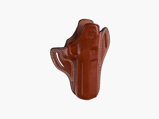 Pancake Holster 6" Leather brown RH DE XIX L5/L6