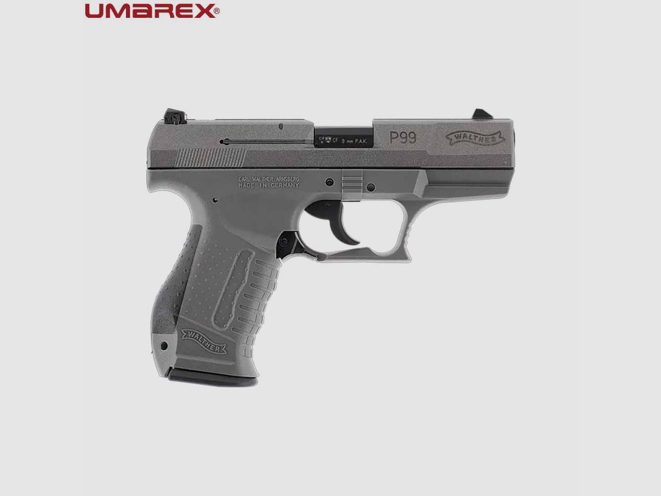 UMAREX WALTHER P99 SV 9mm P.A.K. GREY, immagine 2 di 21