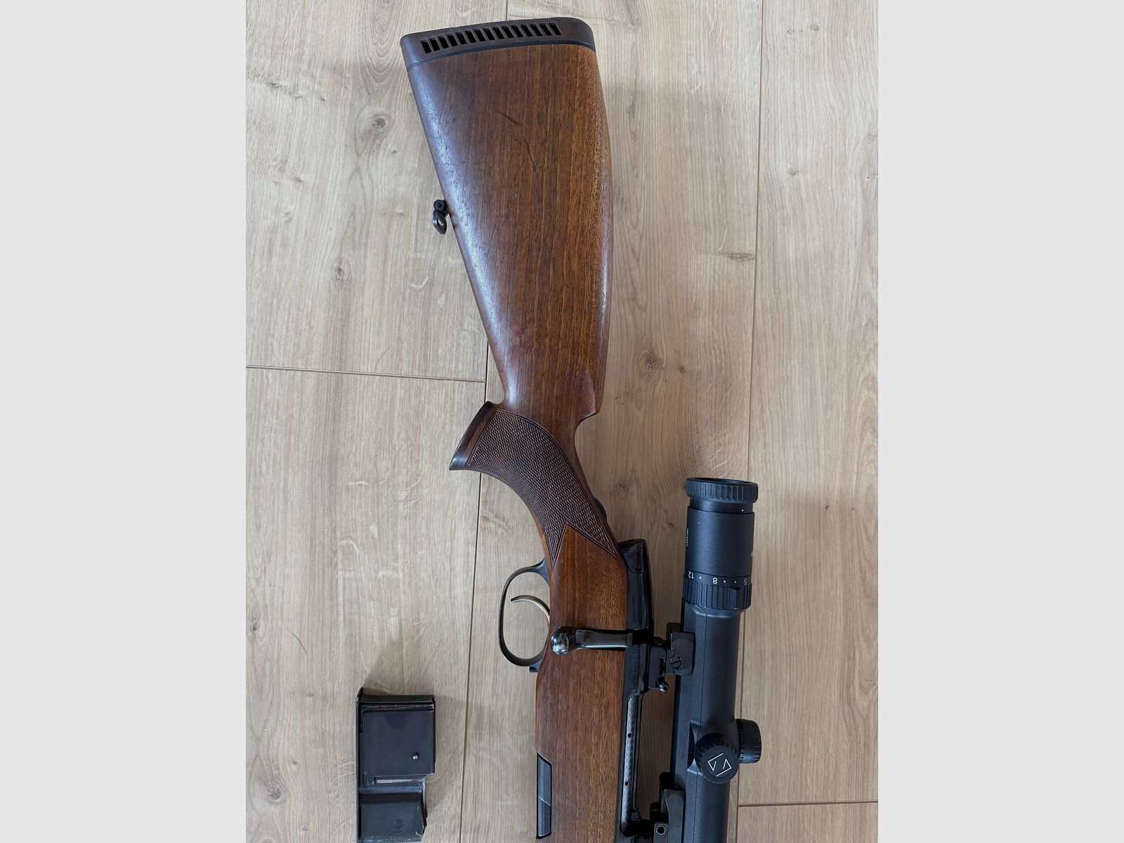 Steyr Mannlicher Luxus Cal. .30-06 Spr. Zeiss Diavari ZM 3-12x56 T* montaggio girevole ripetitore