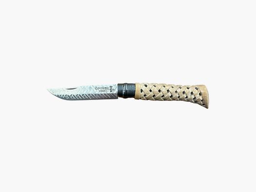 COLTELLO – OPINEL – N.6 INOX REALIZZATO A MANO MAGLIA INTRECCIO ROMBI