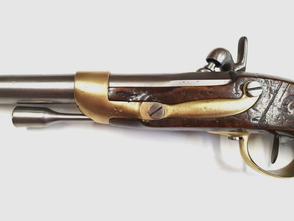 St. Etienne St. Etienne Vorderlader Pistole M 1822 T im Kaliber 17,7mm mit Perkussionsschloss, gebraucht