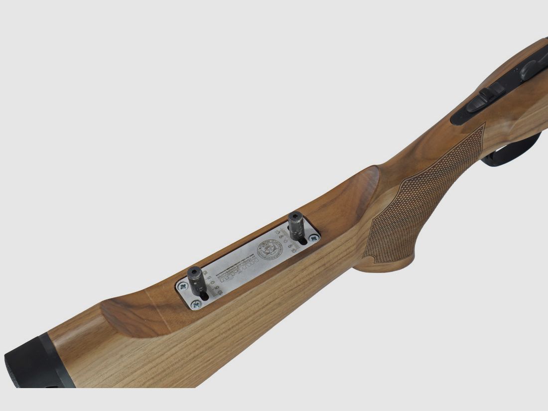  Huglu Bockdoppelflinte Victor schwarz echtes Linkssystem 71cm