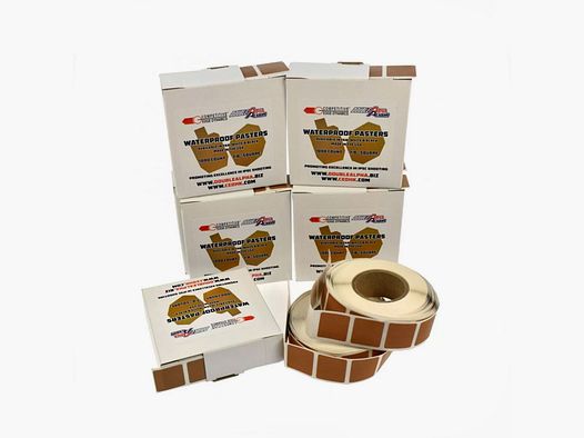 WASSERDICHTE PASTEN | 1000 STÜCK 7/8″ QUADRAT | TAN | Paste für wasserdichte Ziele CED/DAA