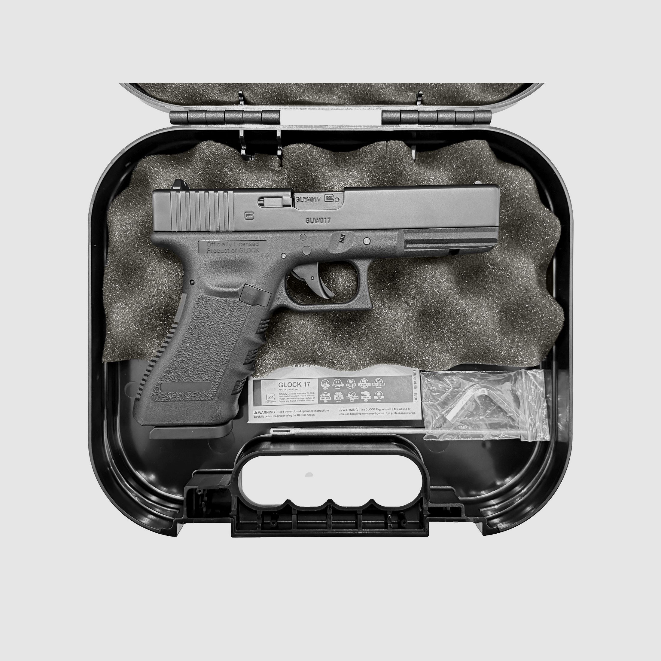 Glock 17 Gen5 CO2 Pistole Blowback 4,5mm Diabolo Metallschlitten Schwarz - NEU