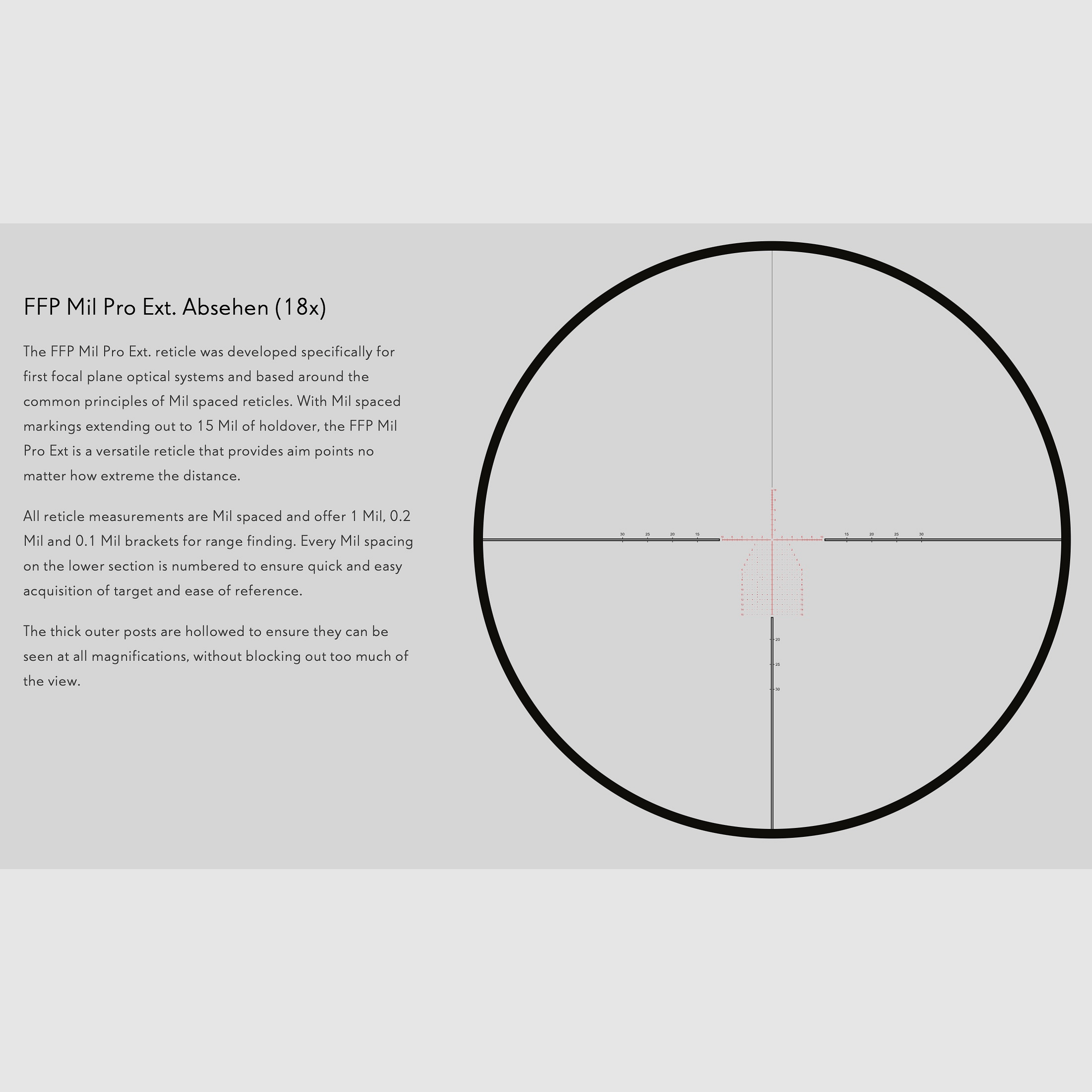 HAWKE 18620 luneta FRONTIER 34 FFP 3-18x50 MIL PRO EXT ABSEHEN