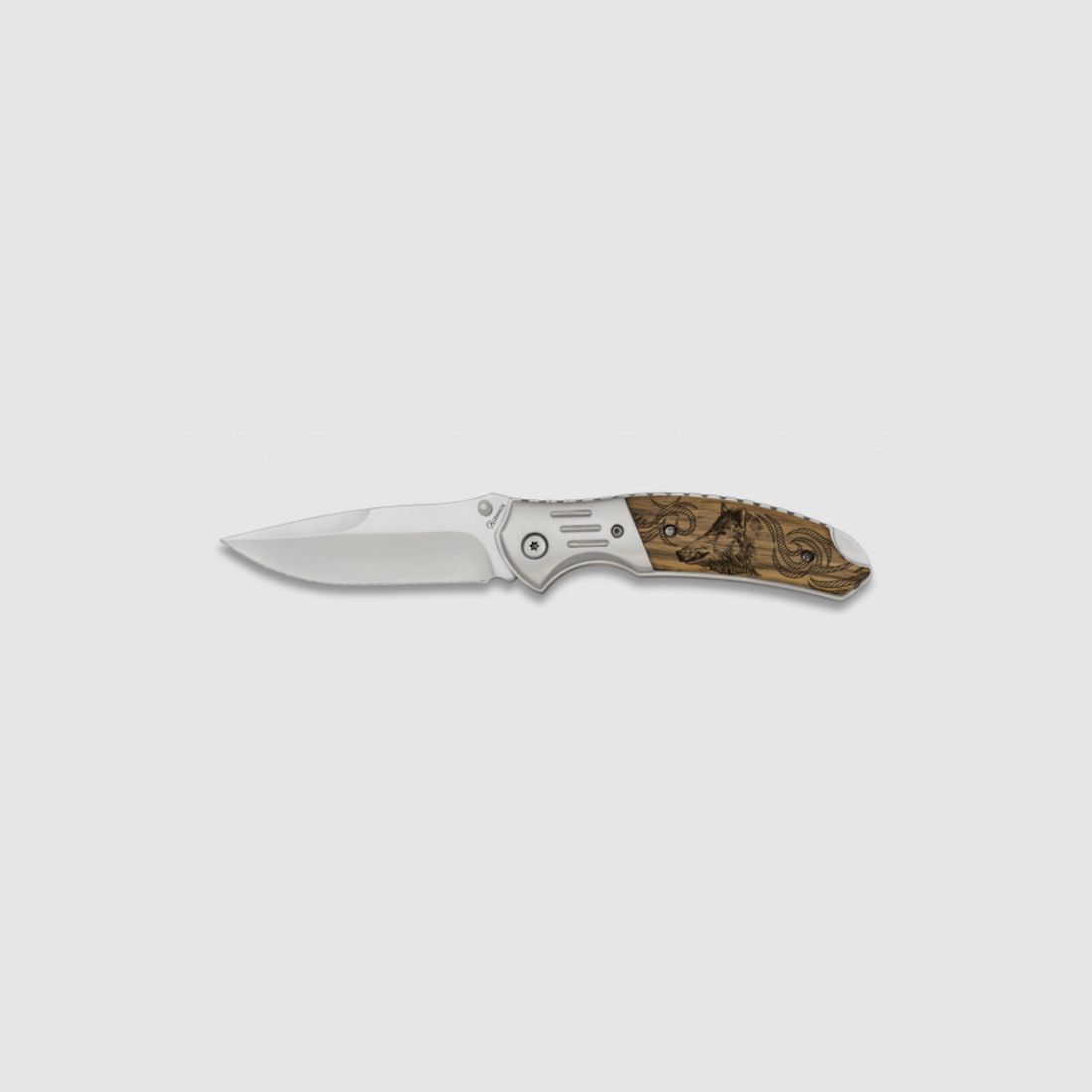 Moderner Jagdmesser mit Zebrano-Holzgriff und 8,5 cm Klinge