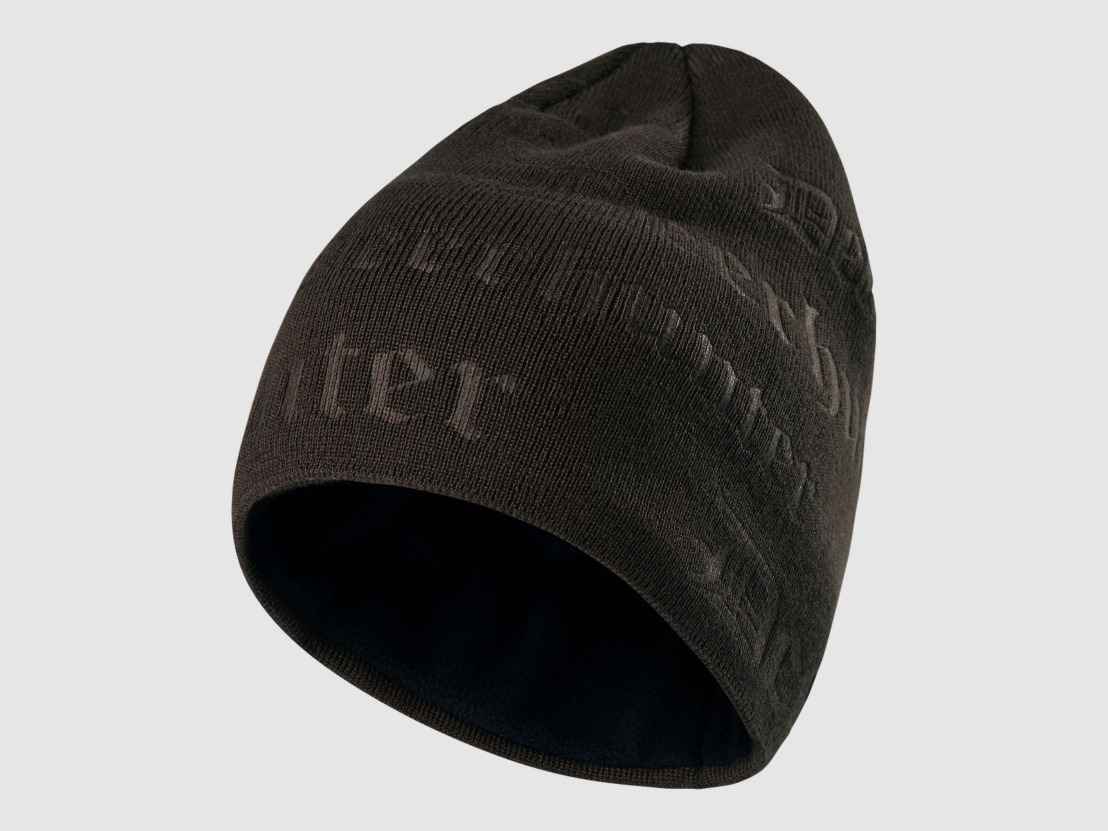 Deerhunter Logo Knitted Hat Unisex Walnut