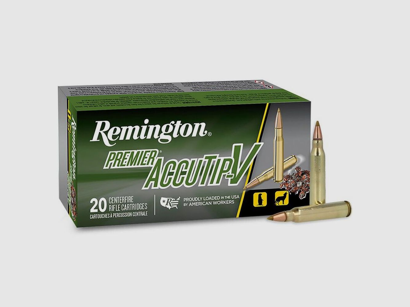 Remington cartouche de fusil .223Rem, Prem AccuTip-V 50 Premier AccuTip-V VE20