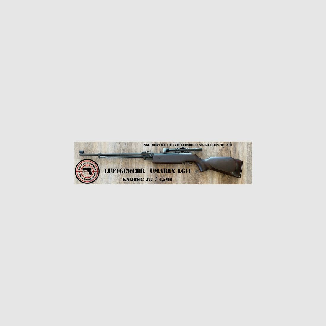 Luftgewehr / Sammlerwaffe  UMAREX  LG14  im Kaliber .177/4,5mm