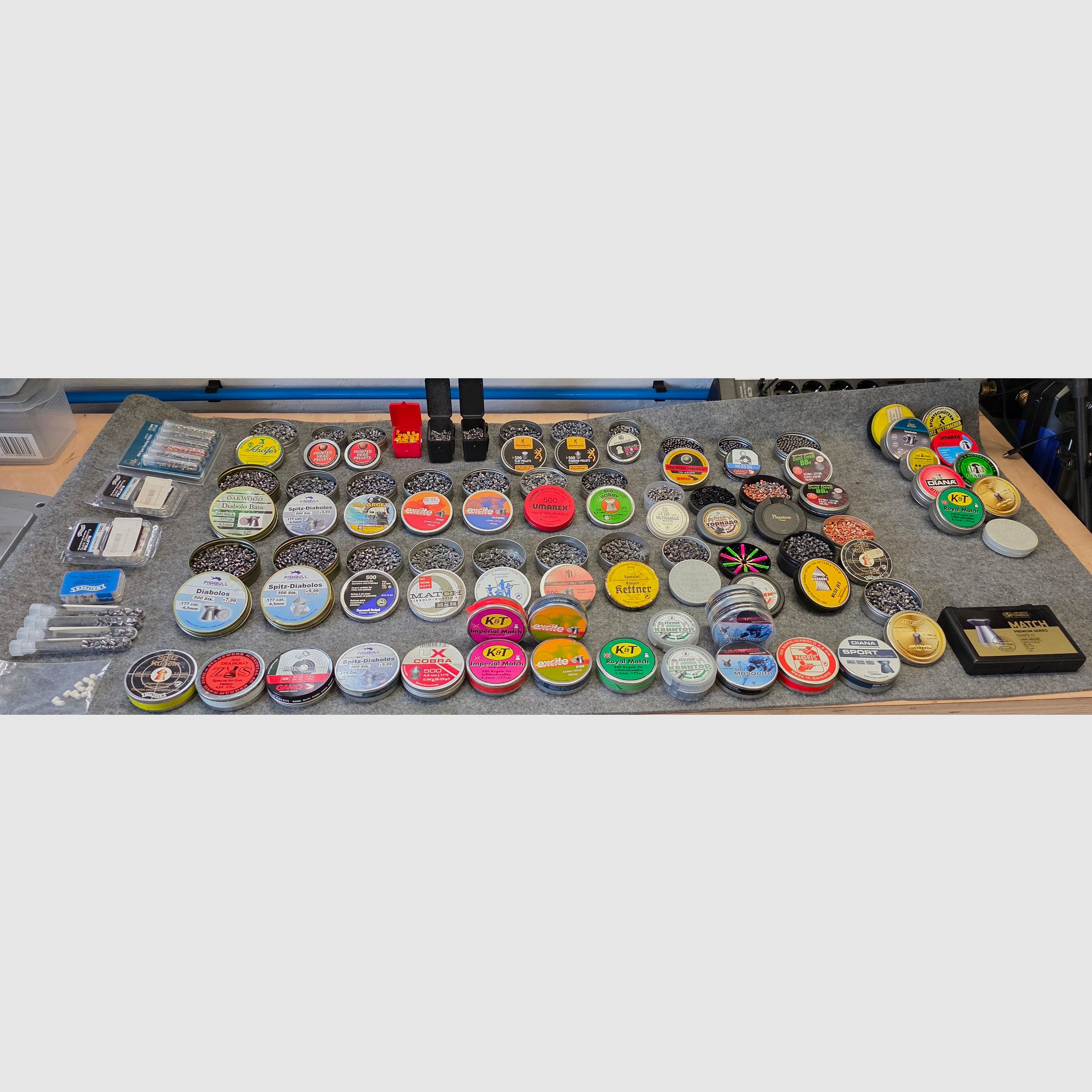 11kg !!! Konvolut Diabolo 4,5mm Kugeln Munition  Federdruck Gas Co2 Luftgewehr Luftpistole Match