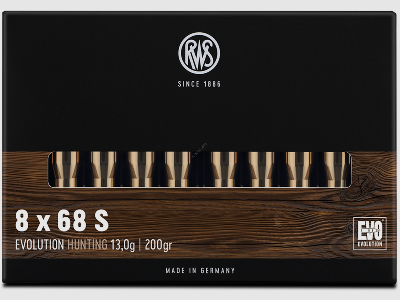 Munitie 8X68 S RWS 13,0G EVO, afbeelding 1 van 2