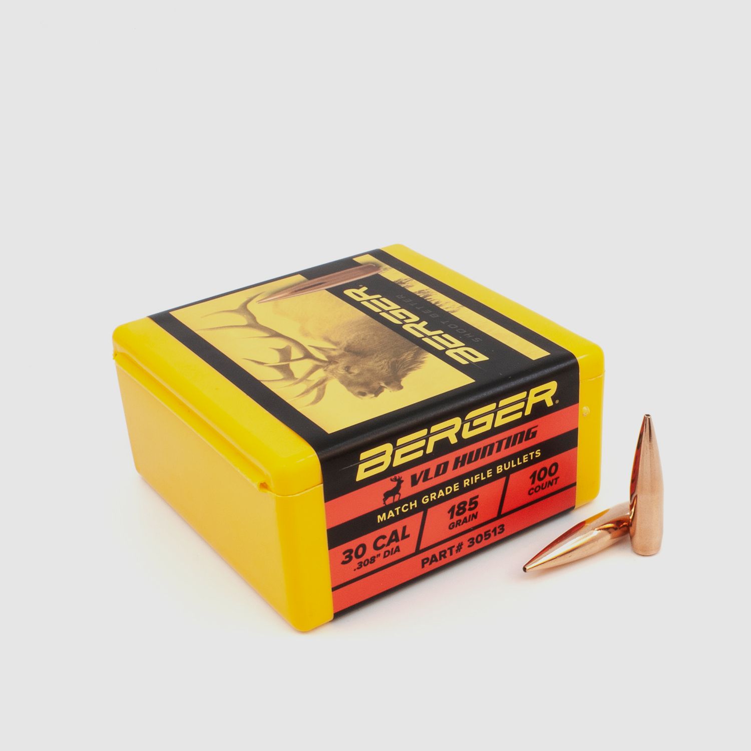 Proiettile Berger .30 VLD Hunting 185GR 100 Pezzi