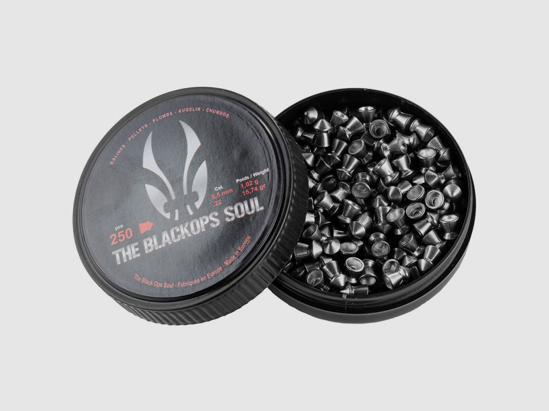 THE BLACK OPS SOUL pallini con testa appuntita cal. 5,5 mm, immagine 3 di 3
