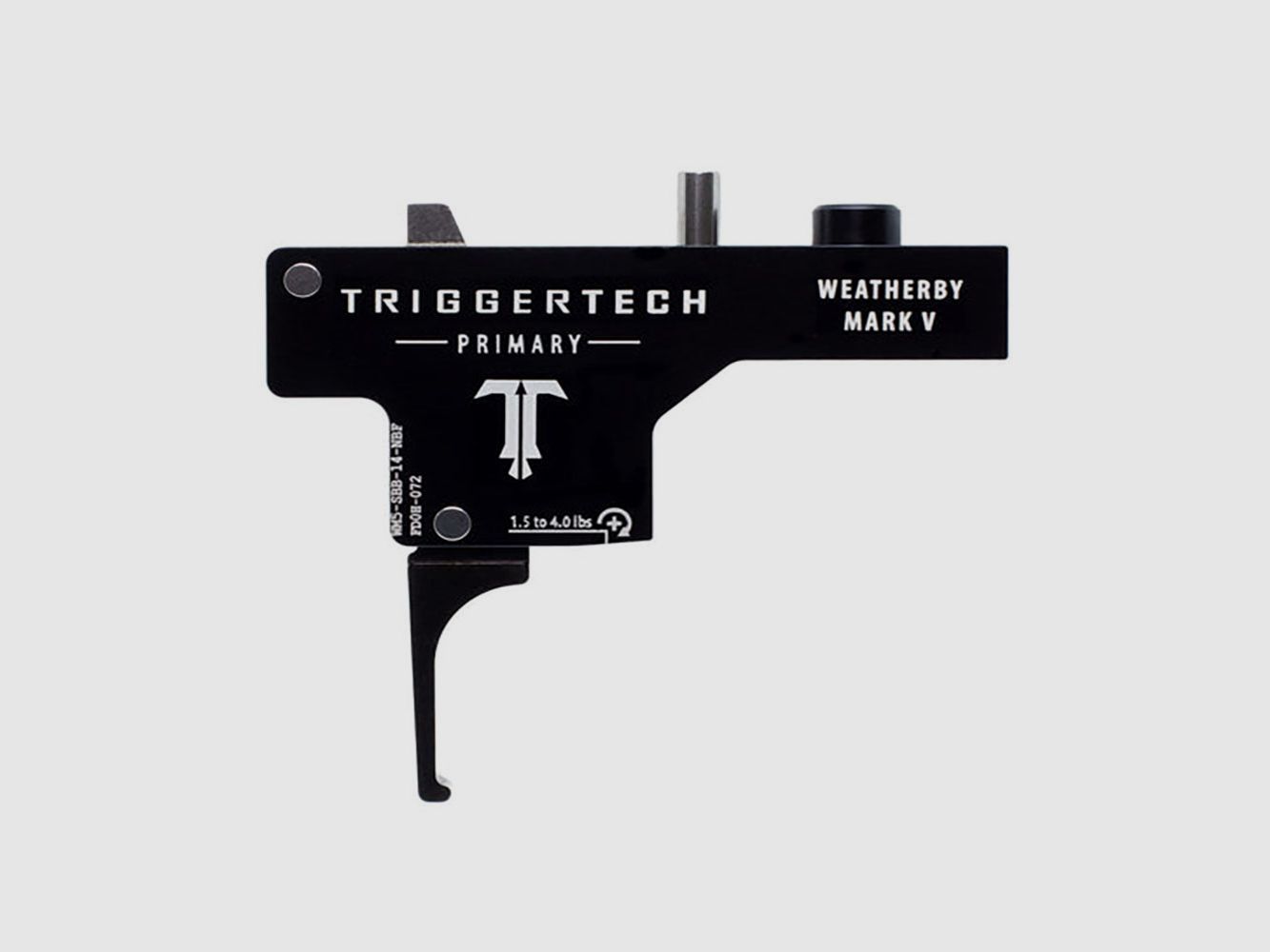 TriggerTech Weatherby Mark V Primary – Straight Flat (PVD Black)