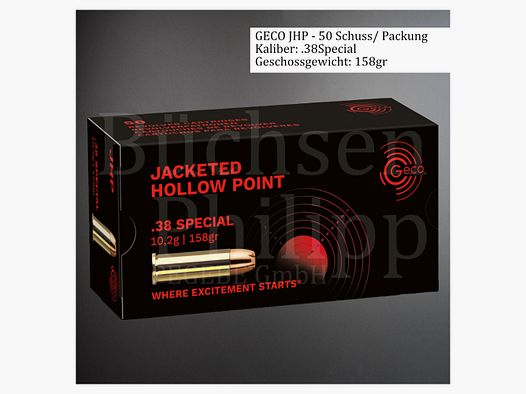 GECO .38Special 158gr Hohlspitz