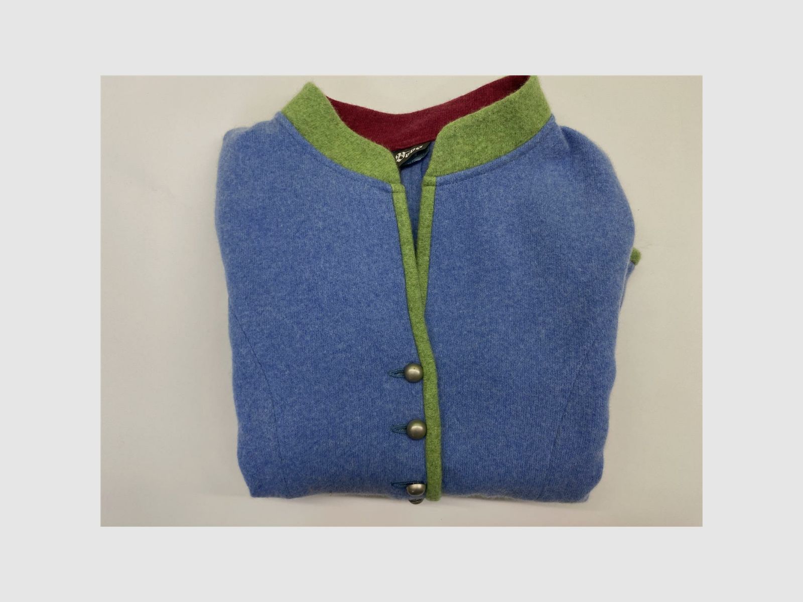 Boos dames vest met mouwvlekken 38