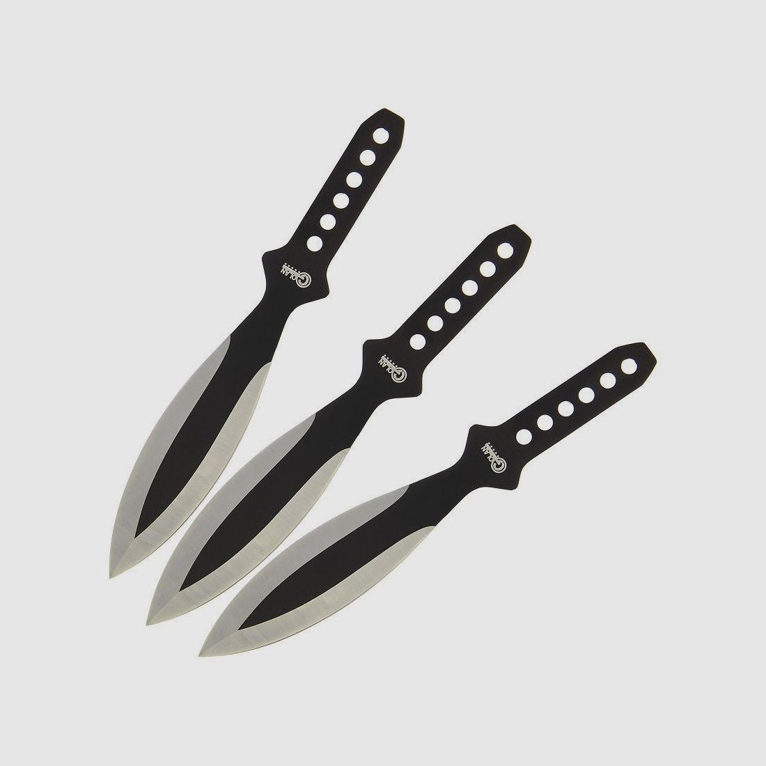 Set di 3 coltelli da lancio con borsa di stoccaggio