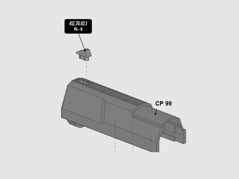 Korn fĂĽr CO2 Pistole Walther CP99, Ersatzteil