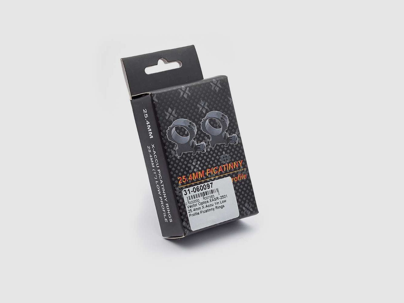 Vector Optics XASR-2501 Low Profile X-Accu Picatinny Rings 25.4 mm and 1 inch, image 2 of 3