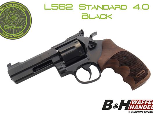 Spohr L562 Standard 4.0 Black 4 Zoll Revolver Jagd / Sport 4" Made in Germany