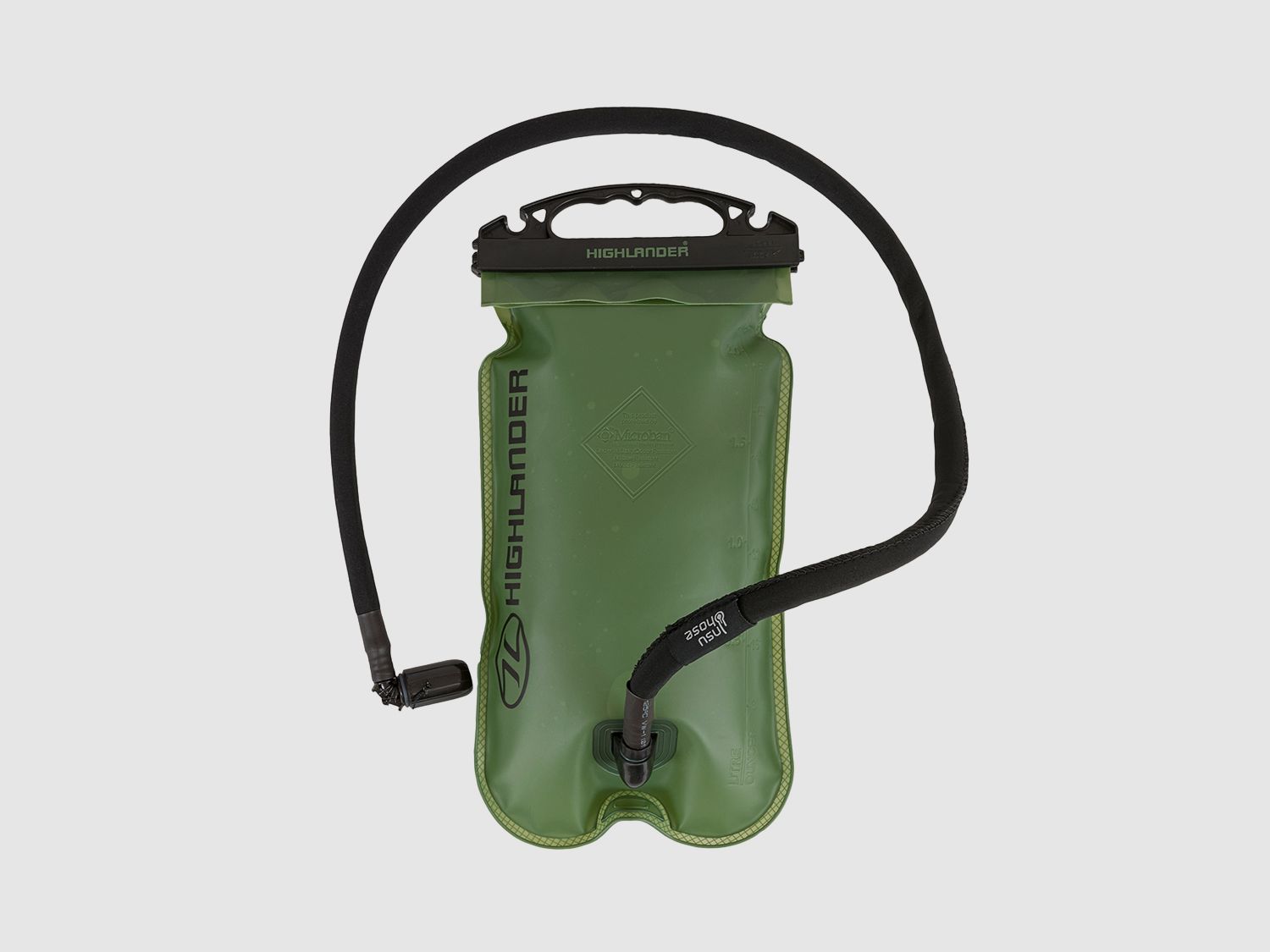 Highlander Forces Trinkblase mit Schlauch SL Military 2l