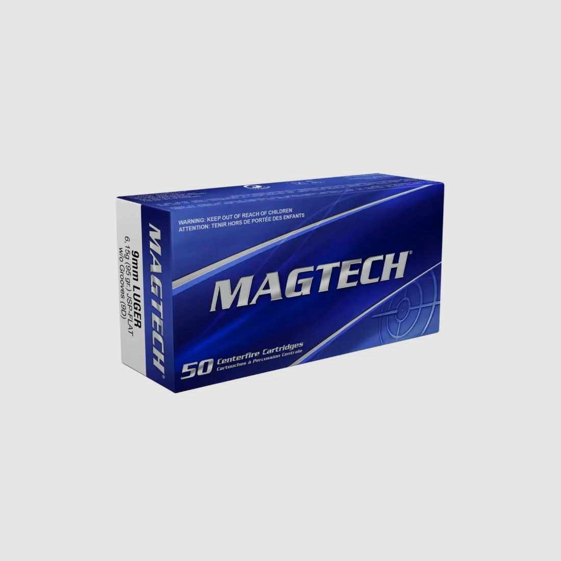 Magtech – 9mm Luger / JSP-Flat / 6.15g / 95grs. / 50 Stk., Bild 2 von 2