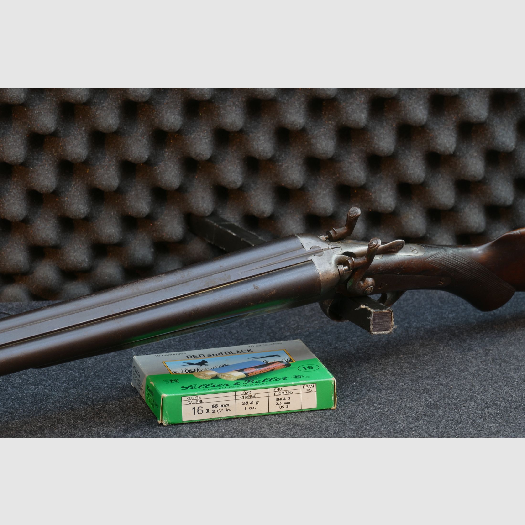 Fusil de chasse belge à double canon Clement Liège, calibre 16/65