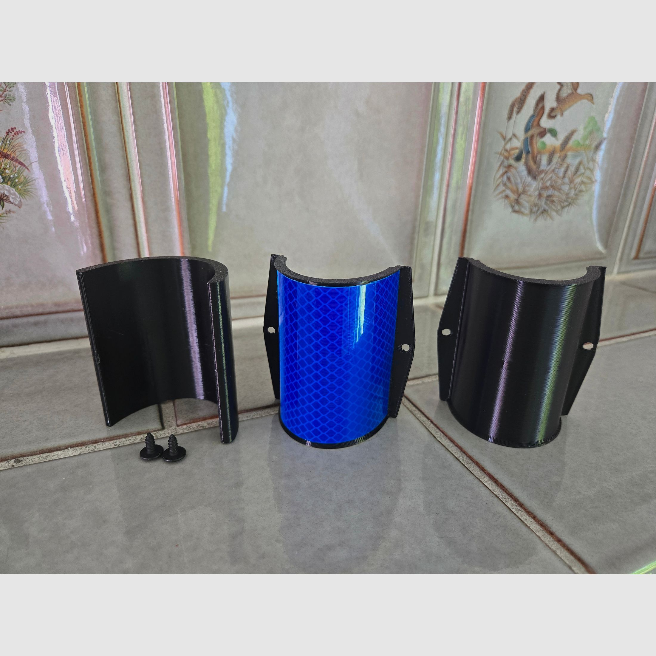25x Wildwaarschuwingsreflector Wild Reflector Rehwild blauw Draag SET zelfbouw