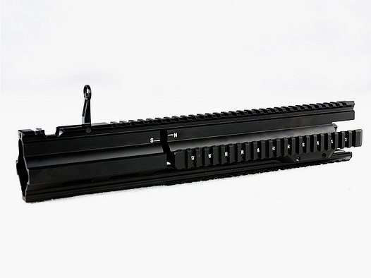 Heckler & Koch PICATINNY-Handschutz für MR308 SCHWARZ, für 16,5"/20"-Lauf mit Fenster für Gasabnahmeverstellung