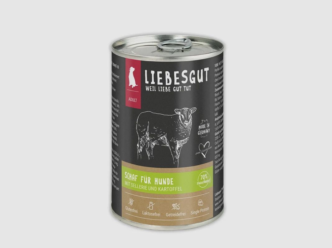Liebesgut Hundenassfutter Bio Schaf mit Sellerie und Kartoffel 400g