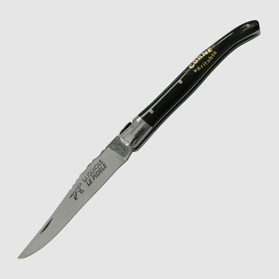 Taschenmesser Laguiole Büffelhorn Klinge 85 mm §42a WaffG konform legal führen