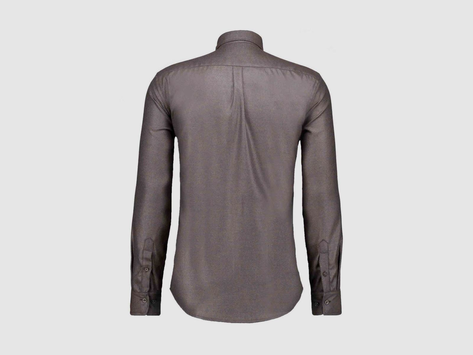 RAGMAN Camisa Uni Ceramica, Cuello Button-down Marrón Oscuro