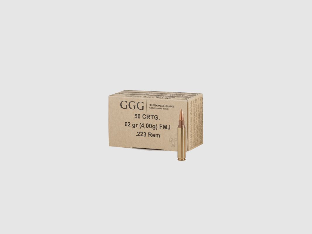 GGG 223 REM 62 GRS FMJ GPR12 50 STK