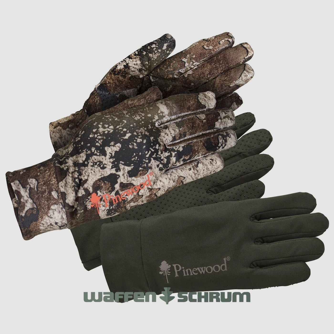 Pinewood Gloves Furudal Liner Strata Moss Green