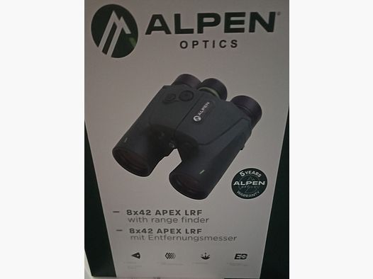 Alpen Optics Apex XP 8x42 LRF Fernglas mit Laser Entfernungsmesser (Range Finder) 