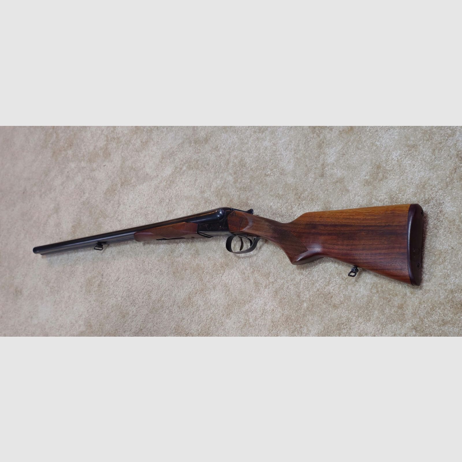 Bock Doppel Flinte, Querflinte Baikal Kal. 12/70, Schrotflinte