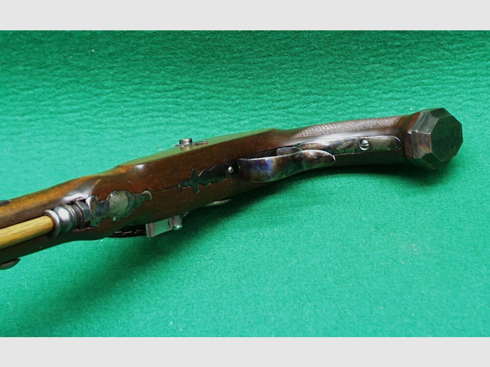 Artax Boutet Stein castle pistol, cal. 45 smooth, with fish skin