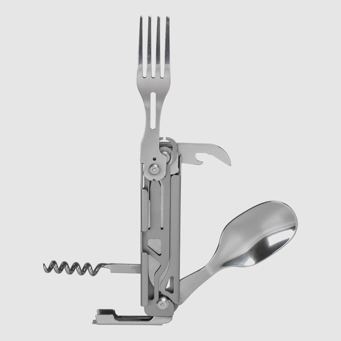 Teilbares Besteckset Messer Gabel Lffel Korkenzieher Dosenffner