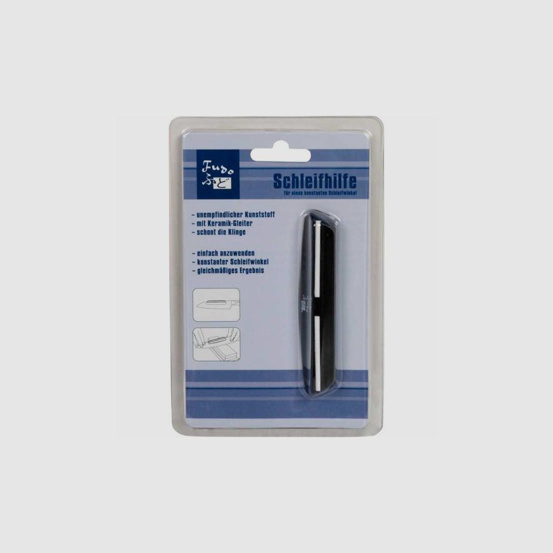 Fudo Schleifhilfe für Kochmesser Keramikgleiter für 15° Schleifwinkel